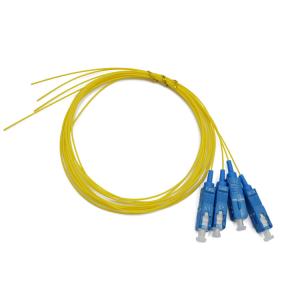 China 1m 0.9mm Pvc G652d Duplex Fiber Optic Patch Cord Sc Upc Pigtail Cable factory
