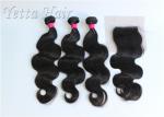 Body Wave 100% Brazilian Virgin Hair Weft With 100g Natural Black