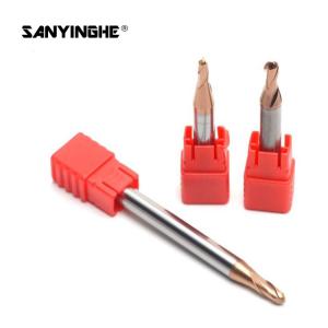 China HRC50 4 Flute Solid Carbide Ball Nose End Mills R2xD4x50L Tungsten Carbide Milling Cutters factory