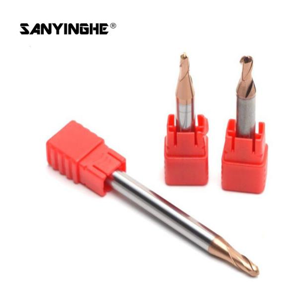 HRC50 4 Flute Solid Carbide Ball Nose End Mills R2xD4x50L Tungsten Carbide