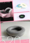 Cooling gel-infused memory foam ear cushion black or grey colour for the gaming