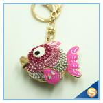 Hot Metal Fish Shape Bag Decoration Charm Keychain Innovative Key Chain For The