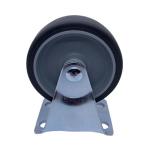 75mm Grey TPR Tread Rigid Plate Light Duty Casters Wheels For Factory