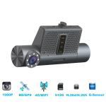 Taxi 4G Dashcam Car Reversing Aid With Wifi GPS Sd Storage Max 512G