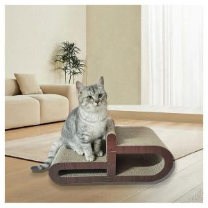 China Cat Scratching Boards Claws and Rest Indoor House for Cats Hyperboloid Cat Scratching Board Combinable New Design High-Density on sale