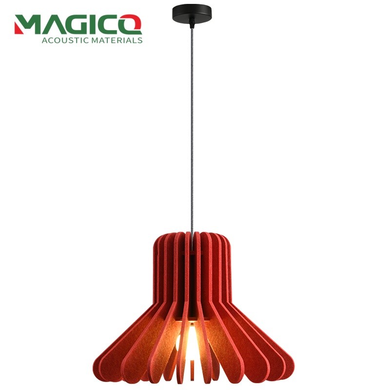 New Sound Absorbing Felt Lampshade Three Layer Design Commercial Pendent Light