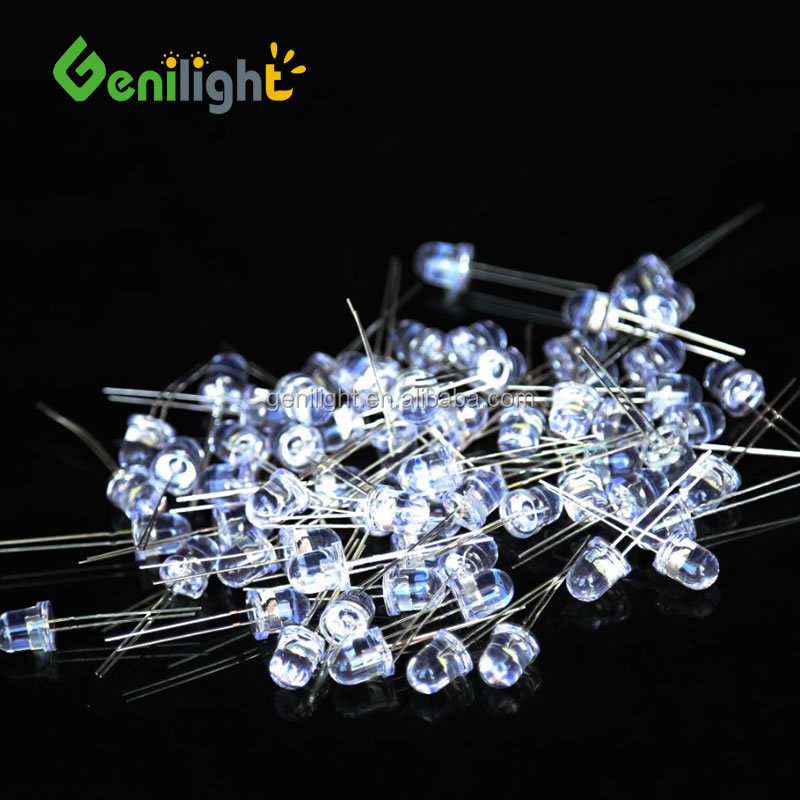 Max. Reverse Current 50uA WHITE F5 F8 F10 Ultra Bright Water Clear LED Bulb 3V Light Emitting Diode