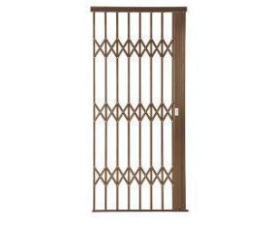 China High safety Aluminium Burglar Trellis door made of high strength aluminium profiles and Slam dead lock and wheels factory