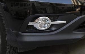 China Chrome Front Fog Lamp Bezel For HONDA CR-V 2012 Fog Light Rim factory