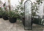 Round Top Architectural Decorative Panel Glass , Solid Flat Tempered Glass
