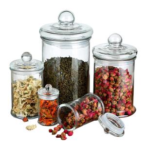 China 2500ml Spice Storage Borosilicate Wide Mouth Glass Jars factory