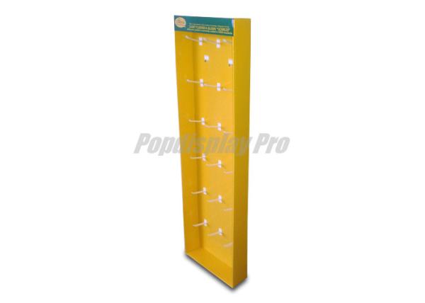 Free Standing Cardboard Hook Display 18 Hooks Creative Point Of Sale Displays