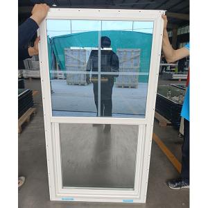 China Vertical Lifting Vinyl UPVC Window Single Hung Energy Efficient Balance factory