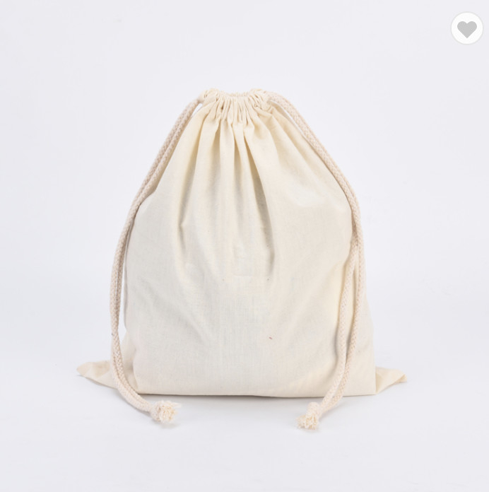 Personalized Colorful Small Muslin Cotton Fabric Bag Drawstring Pouch Wholesale Sublimation Cotton Tote Bags With Custom Printed Logo Shopper Bag