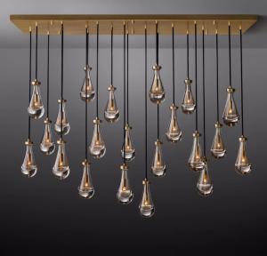 China E12 Bulbs Large Brass Restoration Hardware Lighting Chandelier factory