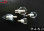 3w 5w Led Screw Candle Bulbs 330 Degree Beam Angle High Light Efficiency