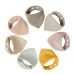Factory Wholesale Baby Bibs For Feeding Muslin Cotton Stuff Crepe Cotton Bibs