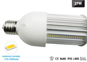 China 27W LED Corn Street Light 180 Degree 90pcs SMD5630 E27 LED Bulb 230V factory