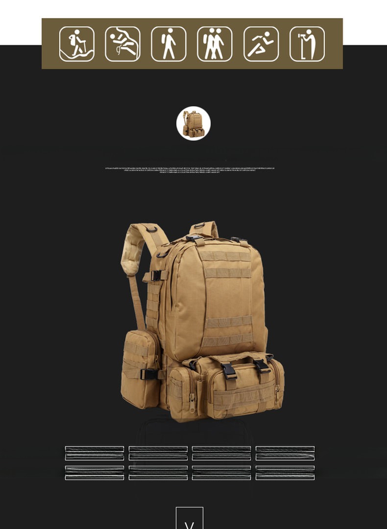 LANDSCAPE Pattern Type 55*45*15cm Outdoor Adventure Hiking Backpack for Outdoor Sports