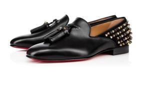 China High Classy Men Dress Shoes Patent Leather Square Toe Tenis Masculino Flats Rivet factory