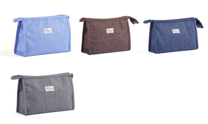 Wholesale Travel Portable Zipper Wash MakeUp Bag With Private Label