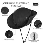 UPF 50+ Foldable Bucket Hats Summer Safari Hat For Hiking Outdoor
