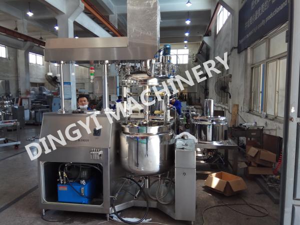 Pharmaceutical Cream Vacuum Emulsifying Machine High Shear Mixer Hydraulic