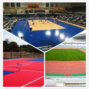 China 3W outdoor basketball court / suspend interlocking / pvc floor on sale