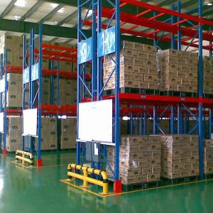 China Upright Frame Beam Pallet Racking Rivet Shelving In Industrial Factories factory