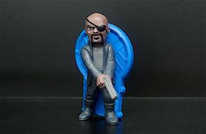China Cartoon Little Collectible Toys Nick Fury Toy Marvel Character 7 CM Height factory