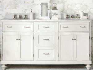 China 72′′ Bathroom Vanity Cabinets Floor Standing With Black Or White Gloss Finish factory