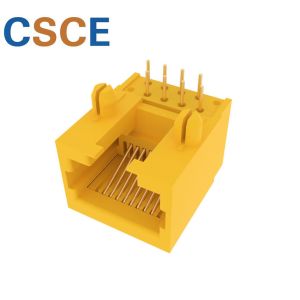 IEEE 1000 BASE RJ45 Modular Jack With Integrated Magnetics Operating Life 750