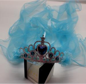 China Children's crown veil, girls head flower veil headband, wedding princess wreath, wedding photography floor headdress hai factory