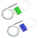 4 Way Fiber Optic Splitter 1*4 Sc Upc Plc Splitter G657A1 Cable 0.9mm steel