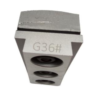 China 15/20MM Working Layer Thickness Rectangle Magnesite Fickert for Granite Edge Grinding factory