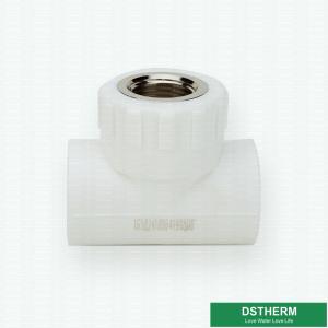 China Available Technics White Ppr Pipe Accessories Fittings Female Threaded Tee Size Iso9001 factory