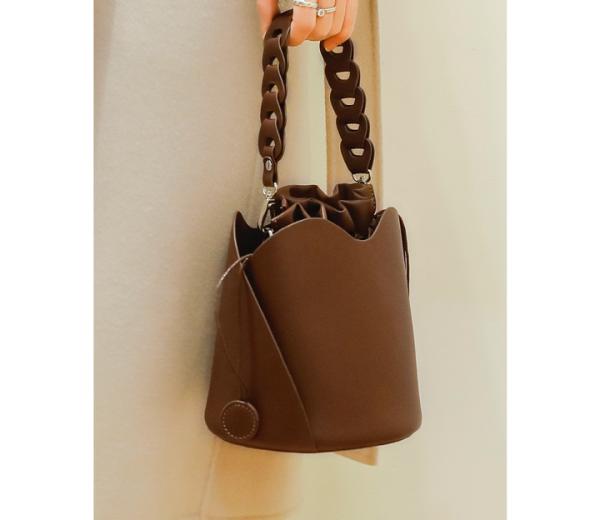Bucket Bag Womens Leather Bag Retro Style Bag Female Handbag Simple All-Match