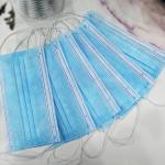 3 Ply Non Woven Face Mask Disposable Protective Durable Earloops High Barrier