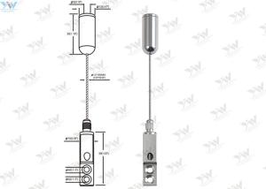 China Ceiling Mounted Art Cable Hanging System / Wire Suspension Kit For Gallery Display factory