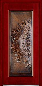 China steel wood security armored door factory