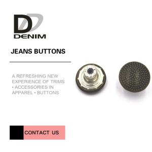 China Decorative Fancy Metal Clothing Buttons Replacement For Jacket And Suit factory