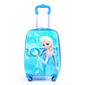 China custom Printing pattern cartoon kids children school bag with wheels in hot sell factory