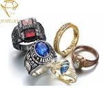 Stainless Steel High School Womens Class Rings