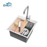 SUS304 Stainless Steel Single Bowl Kitchen Sinks Handmade House Kitchen Sinks