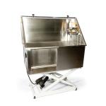 Fully Welded Stainless Steel Dog Wash Tub With Remote / Pedal Control Electric
