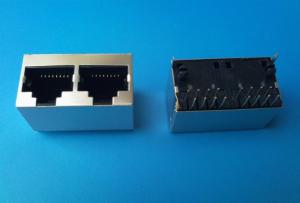 China RJ45 connector 1x2 180° factory