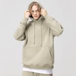Heavy Embroidered Hooded Sweatshirt Crop 350gsm Heavyweight Cotton French Terry