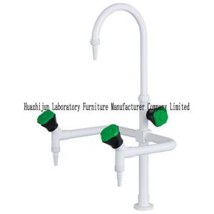 China Flexible Gooseneck Lab Sink Faucets Panel Mounted Detachable Brass Serrated Nozzle factory