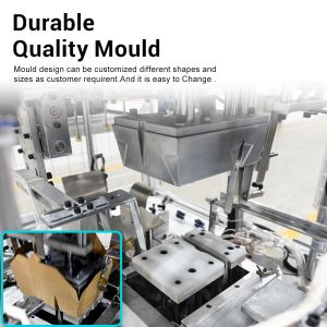 Full Automatic Square Kraft Paper Lunch Box Making Machine