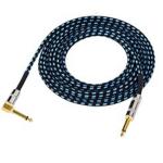 10FT Electric Instrument Audio Cable 3m Jack To Jack Custom Connector 6.35mm